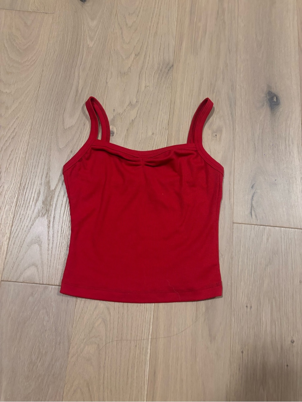 NEW Princess Polly Red Ribbed Slim Tank